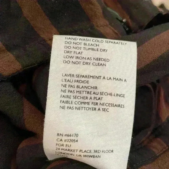 FAITHFULL THE BRAND | Guanabo Jumpsuit in Espresso Mazur Stripe, Size Medium - Picture 9 of 9